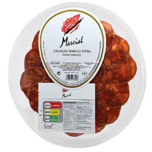 Chorizo ibérico extra loncheado español 80gr. Marcial