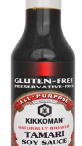Salsa de soya japonesa sin gluten 296ml. Kikkoman