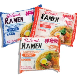 Ramen pack de 3 unid. (res, camarón y pollo ) Singapur 85gr. Roland
