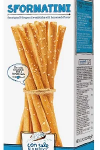 Bastoncitos de pan Sfornatini italiano sal marina 120gr. La Mole