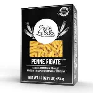 Pasta penne rigate italiano 454gr. Pasta La Bella