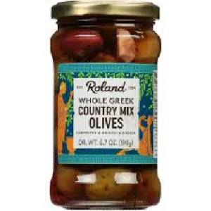 Mix de aceitunas griegas c/hueso 289gr. Roland